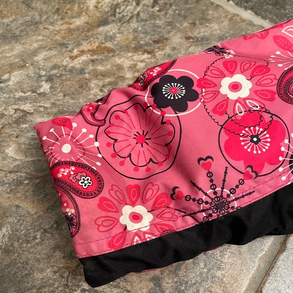 ☃️💖 MEXX Pink Paisley Snow suit Baby 9-12 months VGUC - Picture 8 of 11